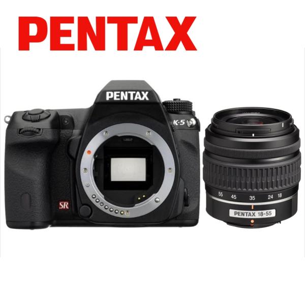 ペンタックス PENTAX K-5 18-55mm 標準 レンズセット ブラック デジタル一眼レフ ...
