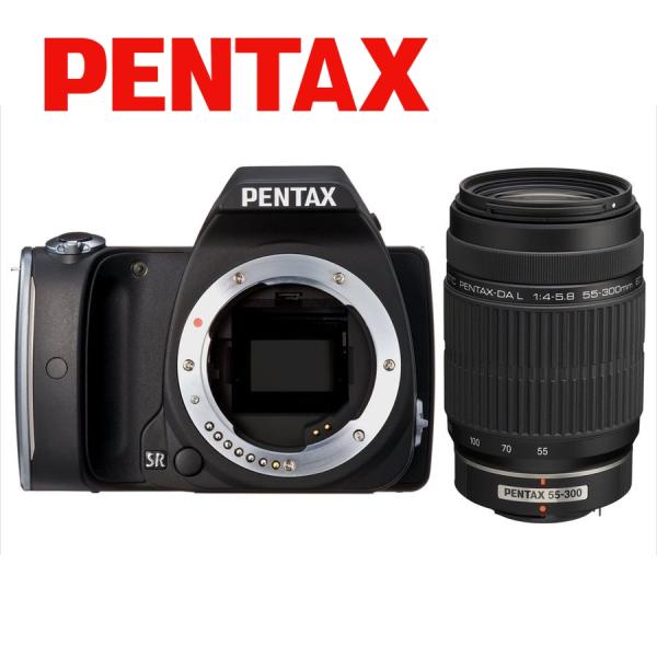 ペンタックス PENTAX K-S1 55-300mm 望遠 レンズセット ブラック デジタル一眼レ...
