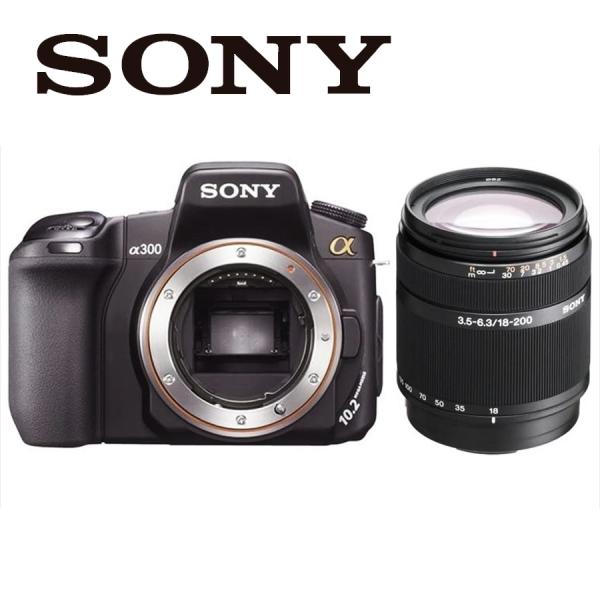 ソニー SONY α300 DT 18-200mm 高倍率 レンズセット デジタル一眼レフ カメラ ...