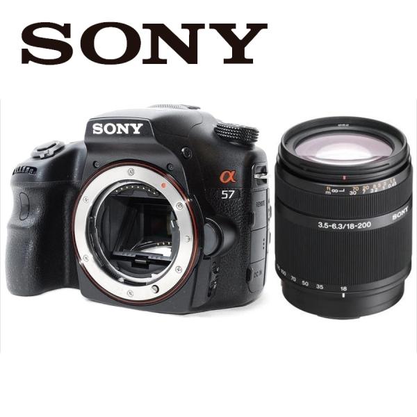 ソニー SONY α57 DT 18-200mm 高倍率 レンズセット デジタル一眼レフ カメラ 中...