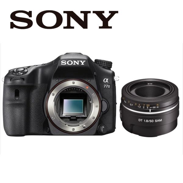 ソニー SONY α77 Mark2 DT 50mm 1.8 単焦点 レンズセット デジタル一眼レフ...