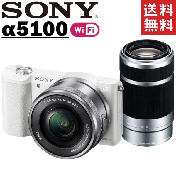 ソニー SONY α5100 ILCE-5100 ダブルレンズセット ホワイト ミラーレス カメラ ...