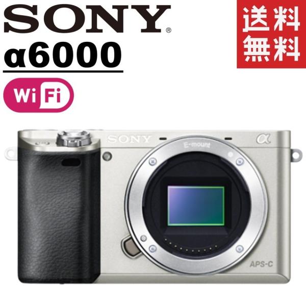 ソニー SONY α6000 ILCE-6000 ボディ シルバー ミラーレス 一眼レフ カメラ 中...