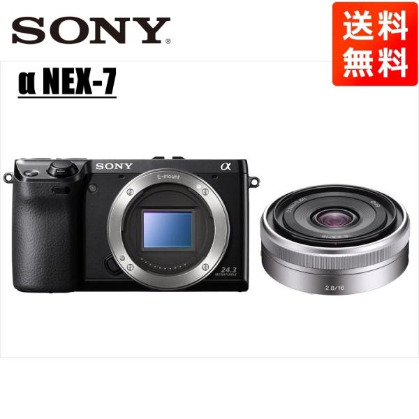 ソニー SONY NEX-7 ブラックボディ E 16mm 2.8 単焦点 レンズセット ミラーレス...