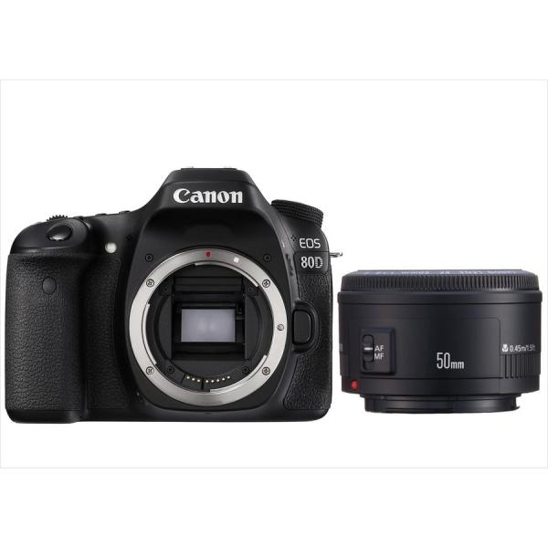 キヤノン Canon EOS 80D EF 50mm 1.8 II 単焦点 レンズセット デジタル一...