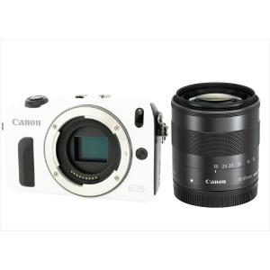 キヤノン Canon EOS M ホワイトボディ EF-M 18-55mm ブラック レンズセット ミラーレス一眼 カメラ 中古｜camerart2nd-shop