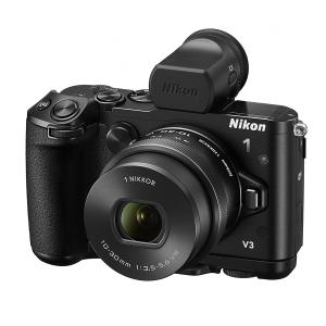 ニコン Nikon 1 V3 プレミアムキット ブラック ミラーレス 一眼レフ 中古