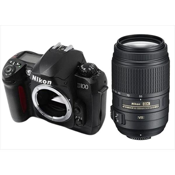 ニコン Nikon D100 AF-S 55-300mm VR 望遠 レンズセット 手振れ補正 デジ...