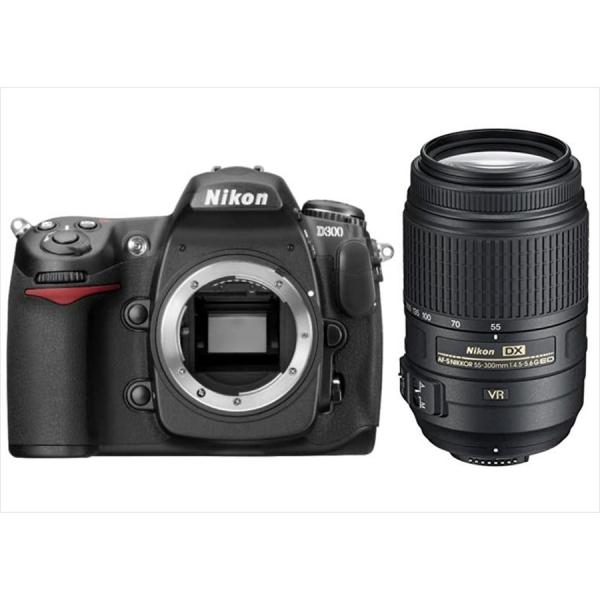 ニコン Nikon D300 AF-S 55-300mm VR 望遠 レンズセット 手振れ補正 デジ...