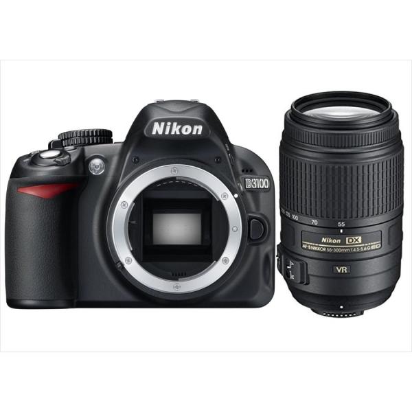 ニコン Nikon D3100 AF-S 55-300mm VR 望遠 レンズセット 手振れ補正 デ...