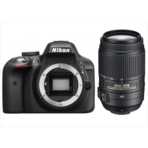 ニコン Nikon D3300 AF-S 55-300mm VR 望遠 レンズセット 手振れ補正 デ...