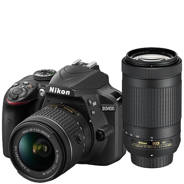 ニコン Nikon D3400 ダブルレンズキット デジタル 一眼レフ 中古 カメラ