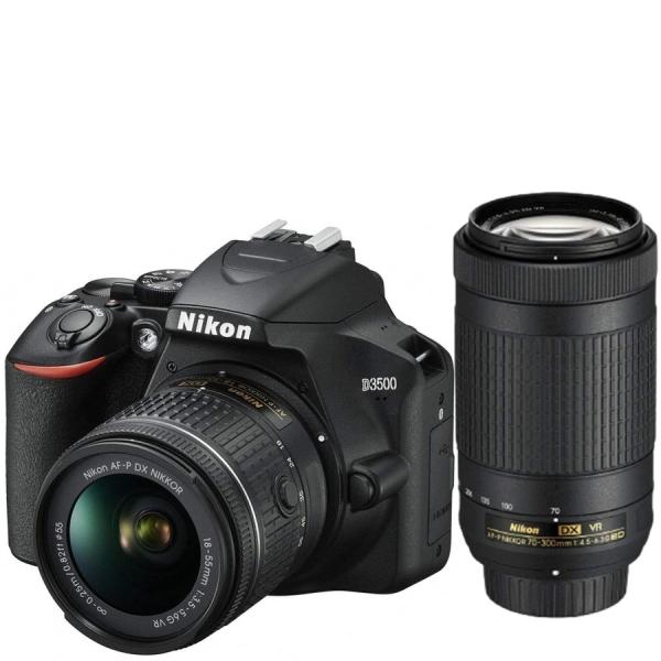 ニコン Nikon D3500 300mm ダブルレンズセット カメラ レンズ 一眼レフ 中古