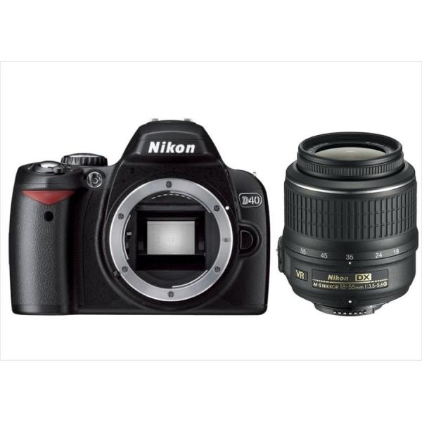 ニコン Nikon D40 AF-S 18-55mm VR 標準 レンズセット 手振れ補正 デジタル...