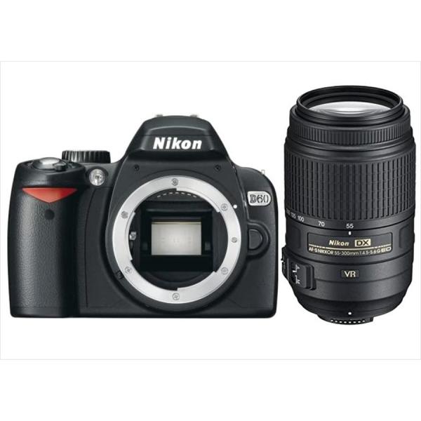 ニコン Nikon D60 AF-S 55-300mm VR 望遠 レンズセット 手振れ補正 デジタ...