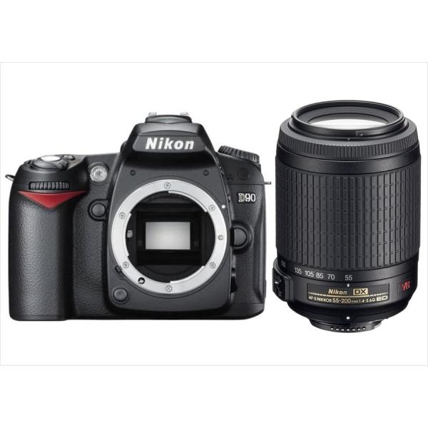 ニコン Nikon D90 AF-S 55-200mm VR 望遠 レンズセット 手振れ補正 デジタ...