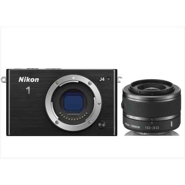 ニコン Nikon 1 J4 ブラックボディ 10-30mm ブラック レンズセット ミラーレス一眼...