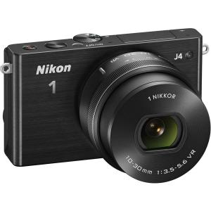 ニコン Nikon 1 J4 ブラックボディ 10-30mm ホワイト レンズ ニコン Nikon 1 J4 ブラックボディ 10-30mm ホワイト レンズ