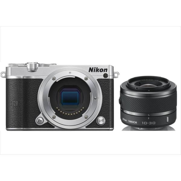 ニコン Nikon J5 シルバーボディ 10-30mm ブラック レンズセット ミラーレス一眼 カ...
