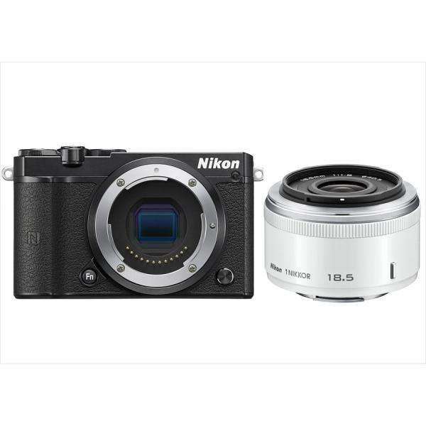 ニコン Nikon J5 ブラックボディ 18.5mm 1.8 ホワイト 単焦点 レンズセット ミラ...
