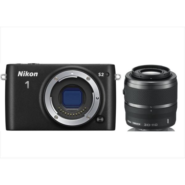 ニコン Nikon S2 ブラックボディ 30-110mm ブラック 望遠 レンズセット ミラーレス...