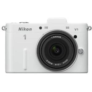 ニコン Nikon 1 V1 10mm 2.8 薄型レンズキット ホワイト 単焦点 ミラーレス一眼 ...