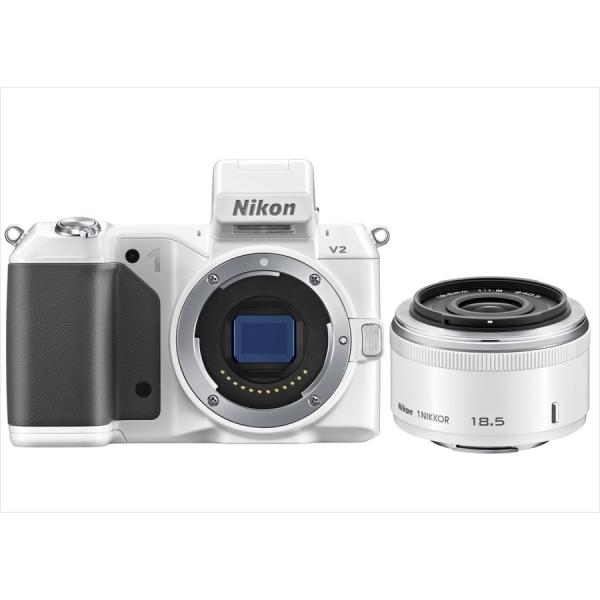 ニコン Nikon V2 ホワイトボディ 18.5mm 1.8 ホワイト 単焦点 レンズセット ミラ...
