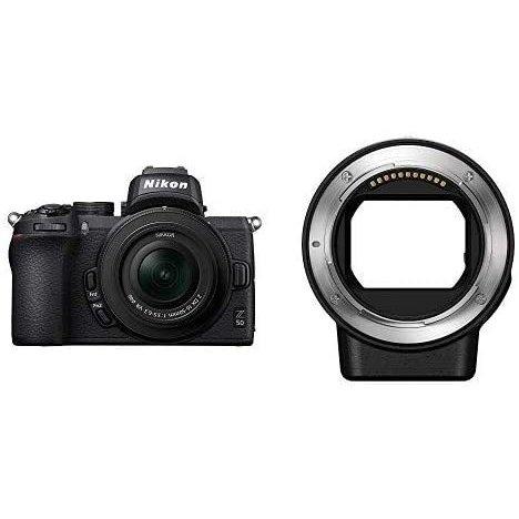 ニコン Nikon Z50 16-50mm レンズキット + マウントアダプターFTZ Zマウント用...