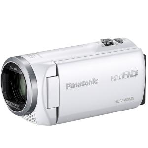 パナソニック Panasonic HC-V480MS-W ホワイト ビデオカメラ デジタルハイビジョ...