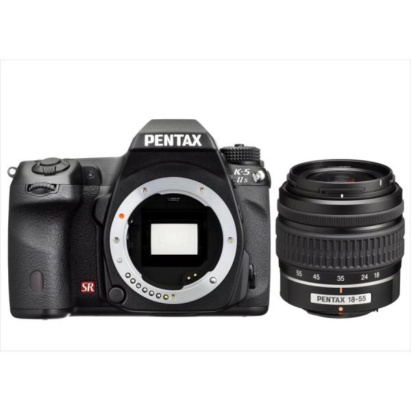 ペンタックス PENTAX K-5 IIs 18-55mm 標準 レンズセット ブラック カメラ 中...