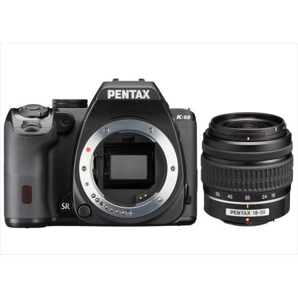 ペンタックス PENTAX K-S2 18-55mm 標準 レンズセット ブラック デジタル一眼レフ...