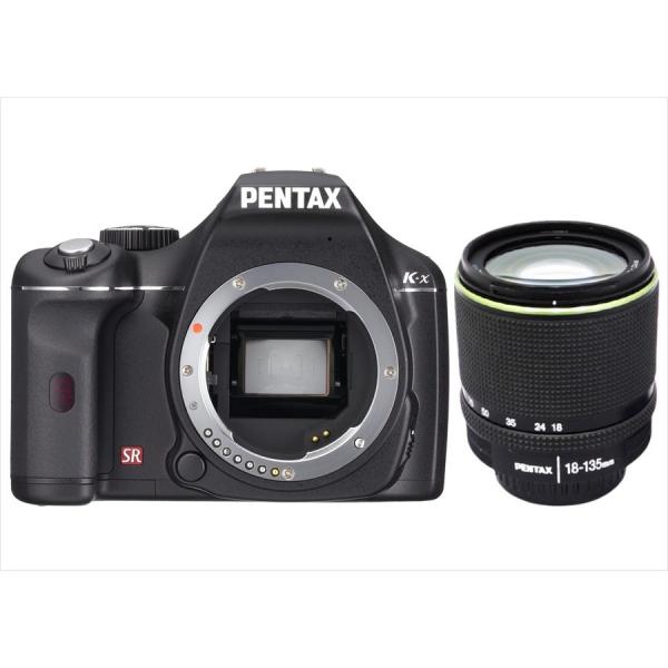 ペンタックス PENTAX K-x 18-135mm 高倍率 レンズセット ブラック カメラ 中古 ...