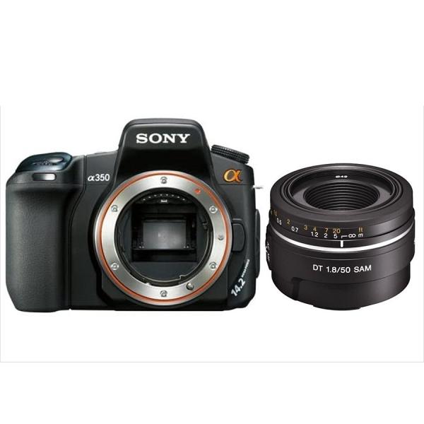 ソニー SONY α350 DT 50mm 1.8 単焦点 レンズセット デジタル一眼レフ カメラ ...