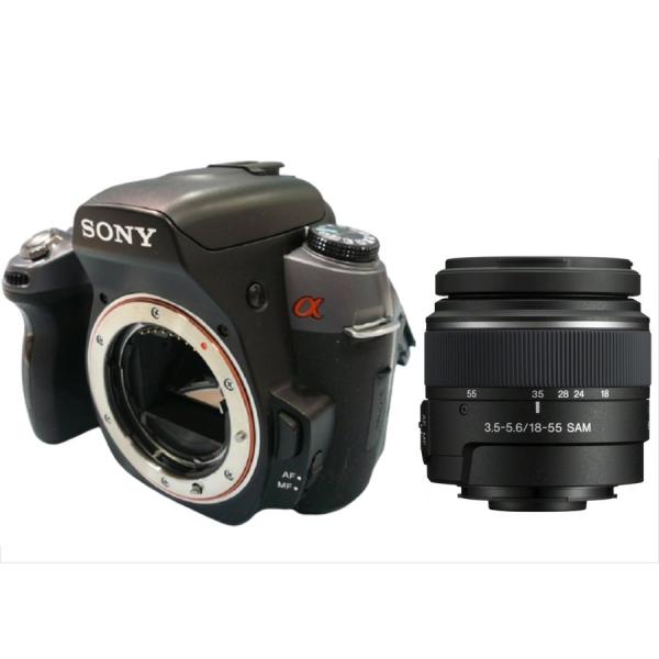 ソニー SONY α550 DT 18-55mm 標準 レンズセット デジタル一眼レフ カメラ 中古