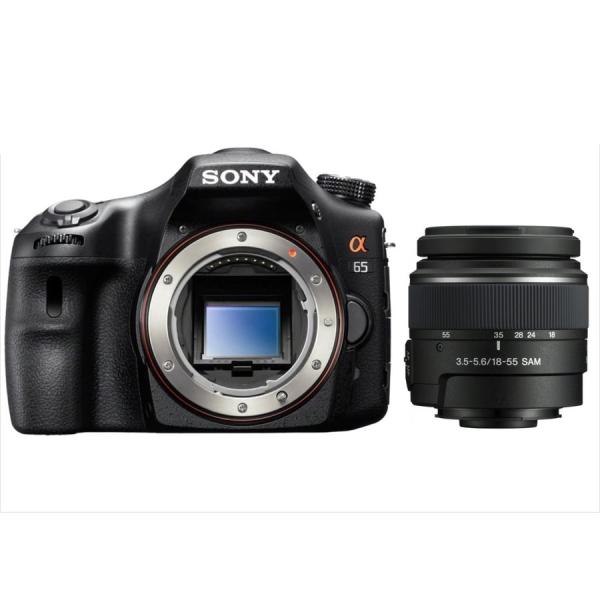 ソニー SONY α65 DT 18-55mm 標準 レンズセット デジタル一眼レフ カメラ 中古