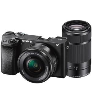 ソニー SONY α6300 ILCE-6300L ダブルレンズキット ブラック ミラーレス 一眼レ...