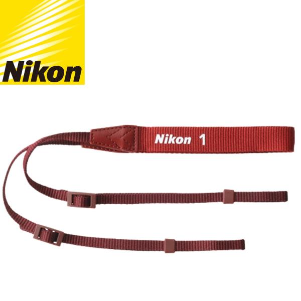 新品 Nikon ネックストラップ AN-N1000 レッド Nikon1 ミラーレス コンデジ用