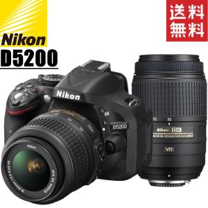 ニコン nikon D5200 ダブルズームキット 18-55mm 55-300mm ダブルレンズセ...