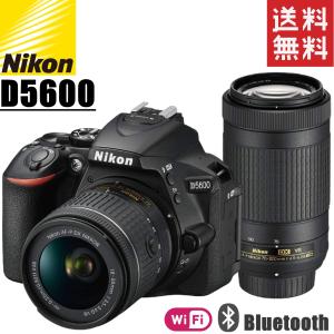 ニコン nikon D5600 ダブルズームキット Wi-Fi Bluetooth搭載 デジタル一眼レフ 新品SDカード付き