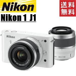 ニコン nikon 1 J1 ホワイト ダブルズームキット ミラーレス デジタル一眼レフカメラ