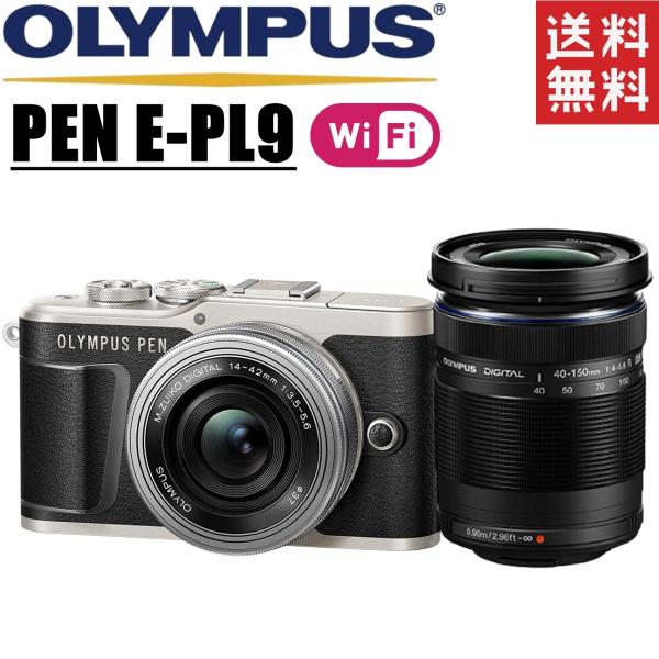 オリンパス OLYMPUS PEN E-PL9 ダブルレンズキット ブラック ミラーレス一眼レフカメ...