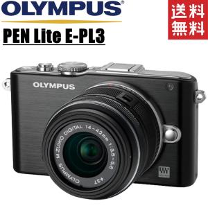 オリンパス OLYMPUS PEN Lite E-PL3 ブラック レンズキット ミラーレス一眼レフ