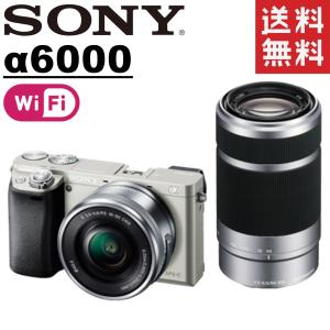 ソニー SONY α6000 アルファ6000 ダブルレンズキット シルバー 16-50mm 55-210mm ミラーレス｜カメラアート