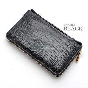 クロコダイル 長財布 メンズ 日本製 ロングウ...の詳細画像4