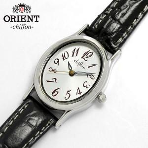 腕時計 レディス レディース 腕時計 革ベルト ORIENT オリエント×シフォン ウォッチ