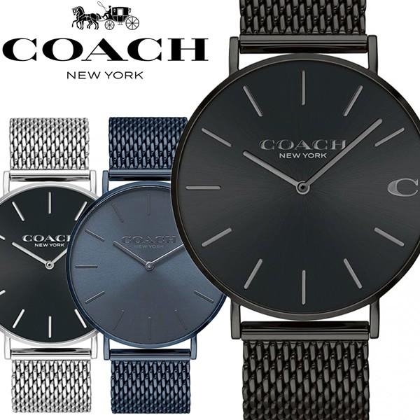 COACH 腕時計 メンズ メッシュベルト シンプル ブランド 人気 CHARLES チャールズ コ...