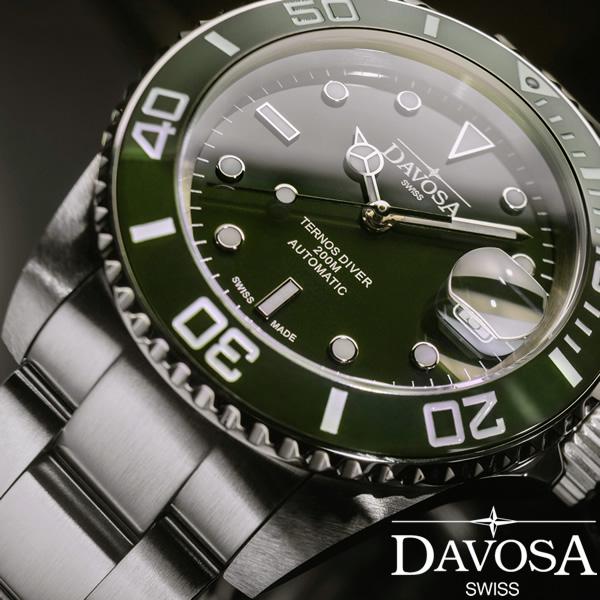 DAVOSA ダボサ 腕時計 メンズ 自動巻き ダイバーズウォッチ テルノス Ternos 20気圧...