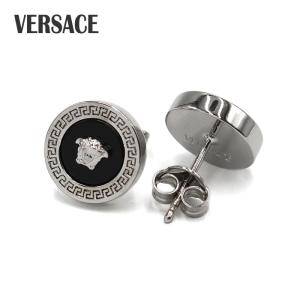 VERSACE ヴェルサーチ グレカ フープ ピアス シルバー メンズ Versace グレカ フープピアス | シルバートーン | FARFETCH JP