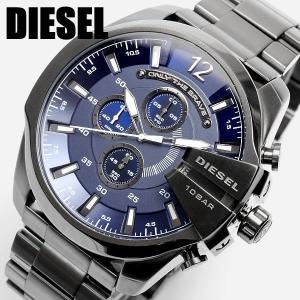 ディーゼル DIESEL 腕時計 メンズ クロノグラフ ブランド 人気モデル ガンメタブラック ブルー DZ4329