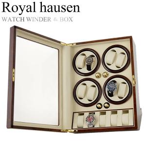 Royal hausen ロイヤルハウゼン 時計ワインダー 自動巻き ワインディングマシーン マブチ...